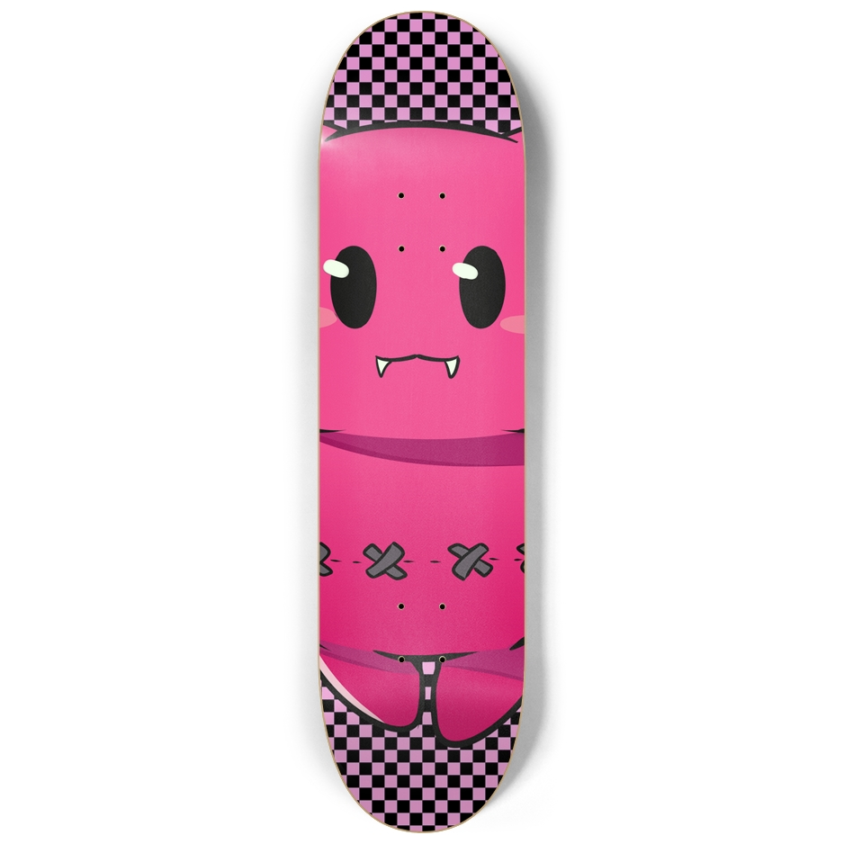 AIKOYUMI CHECKERED SKATEBOARD 8.25