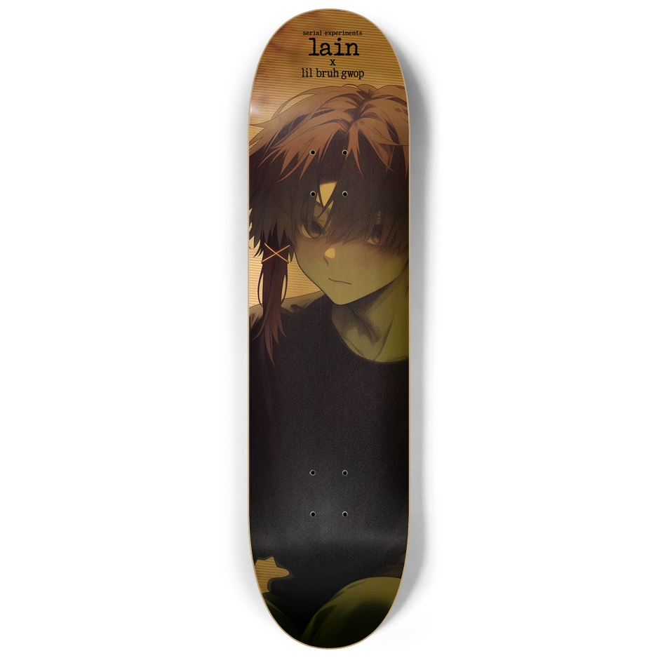 SERIAL EXPERIMENTS LAIN X LIL BRUH GWOP ANIME 8.25” SKATEBOARD
